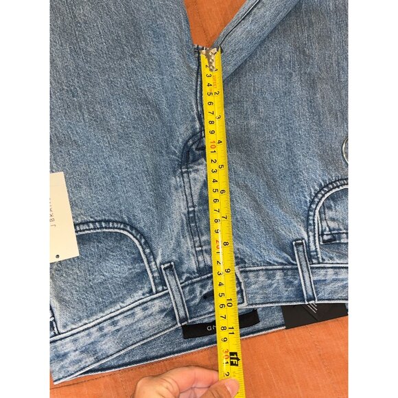 NWT J Brand Wynne High-Rise Straight Crop Jeans Size 24 Blue  Raw Hem - Picture 11 of 15